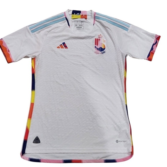 adidas Other - Adidas Authentic 2022 World Cup Belgium Fotball Away Jersey Small Fifa Soccer